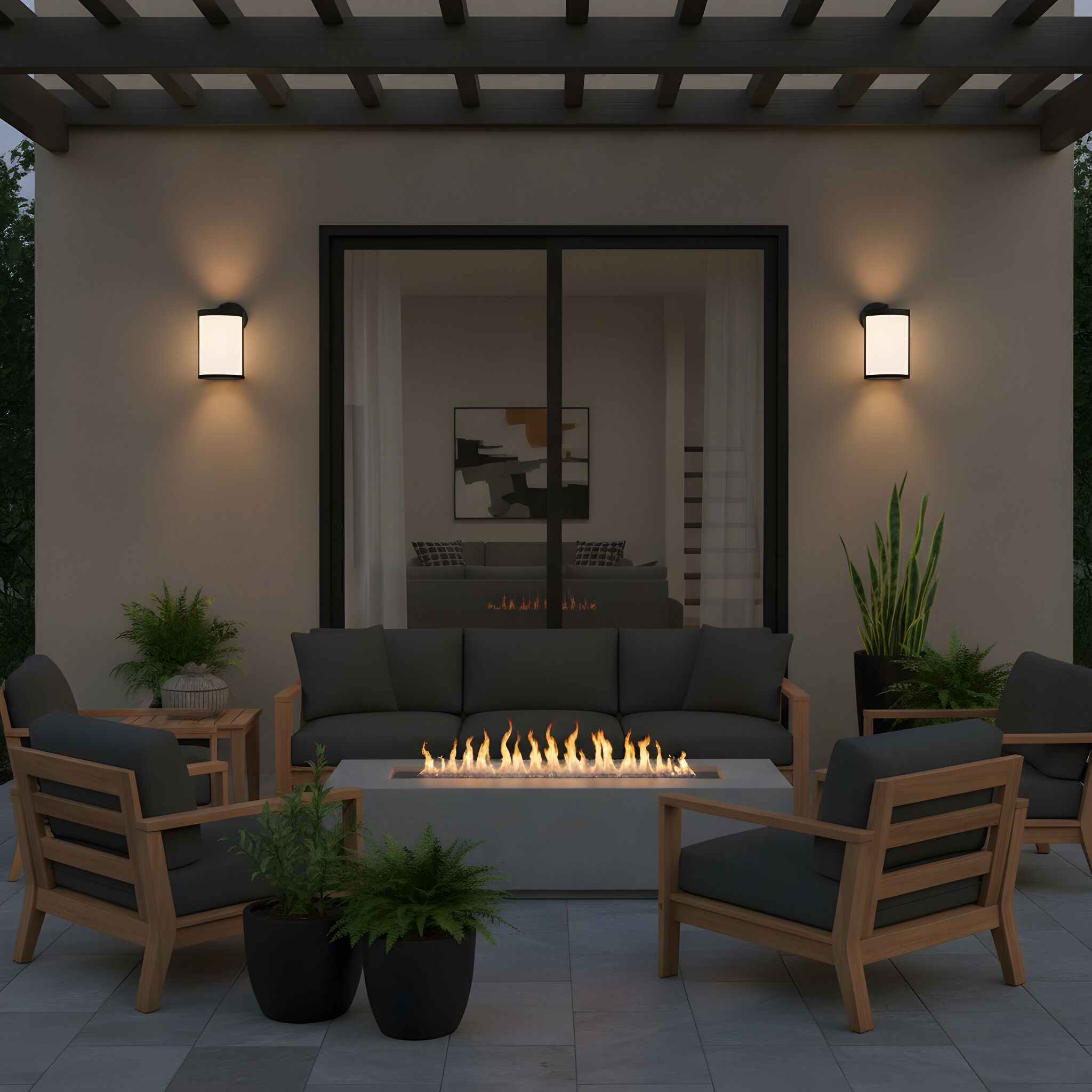 Luning 1 Light 12 inch Textured Black Outdoor Wall Lantern in Opal Etched Glass, Incandescent, Medium