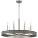 Chaucer 8 Light 30 inch Antique Nickel Chandelier Ceiling Light