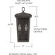 Donnelly 2 Light 15 inch Oiled Bronze Outdoor Wall Lantern