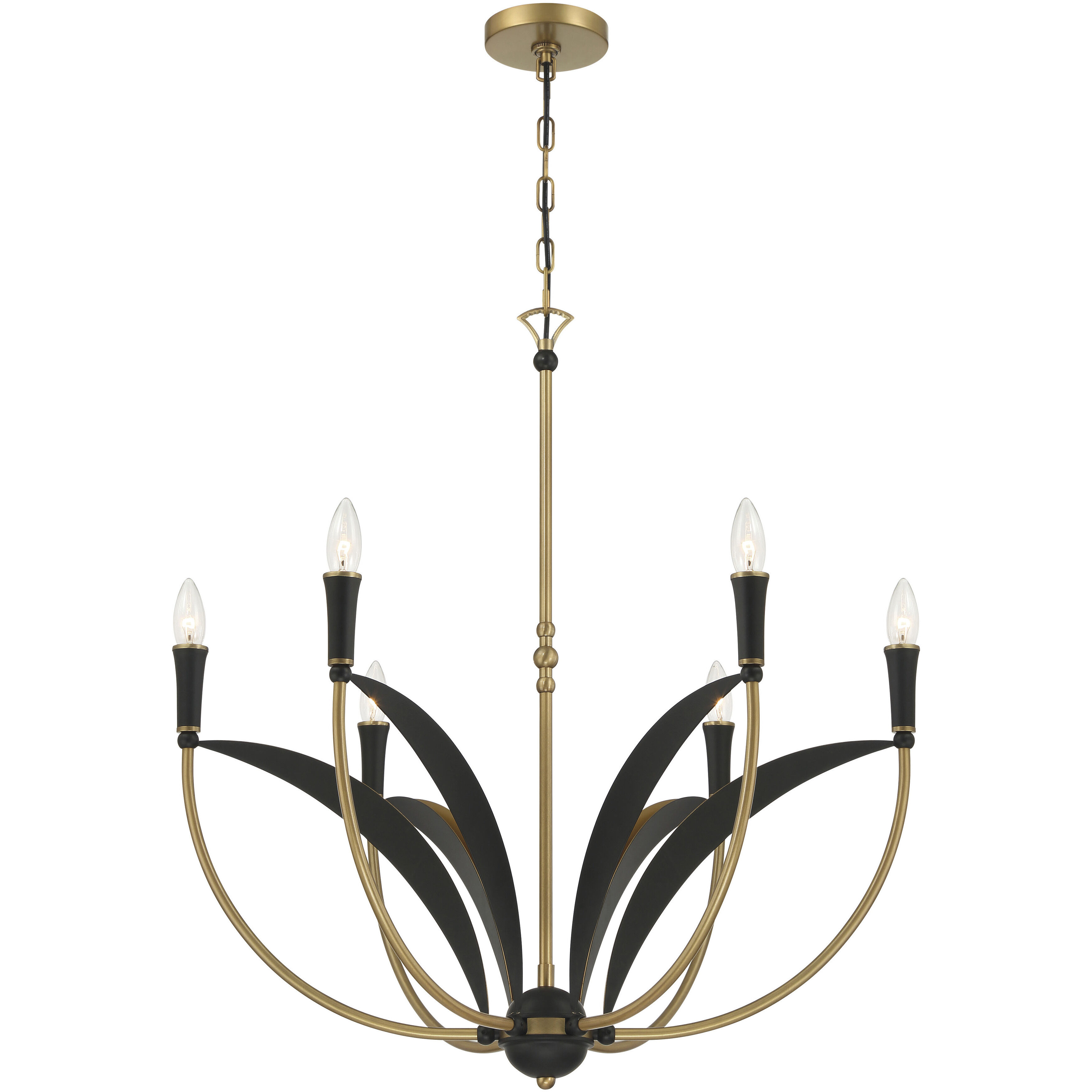 Miller 6 Light 28.25 inch Legacy Brass and Sand Coal Chandelier Ceiling Light