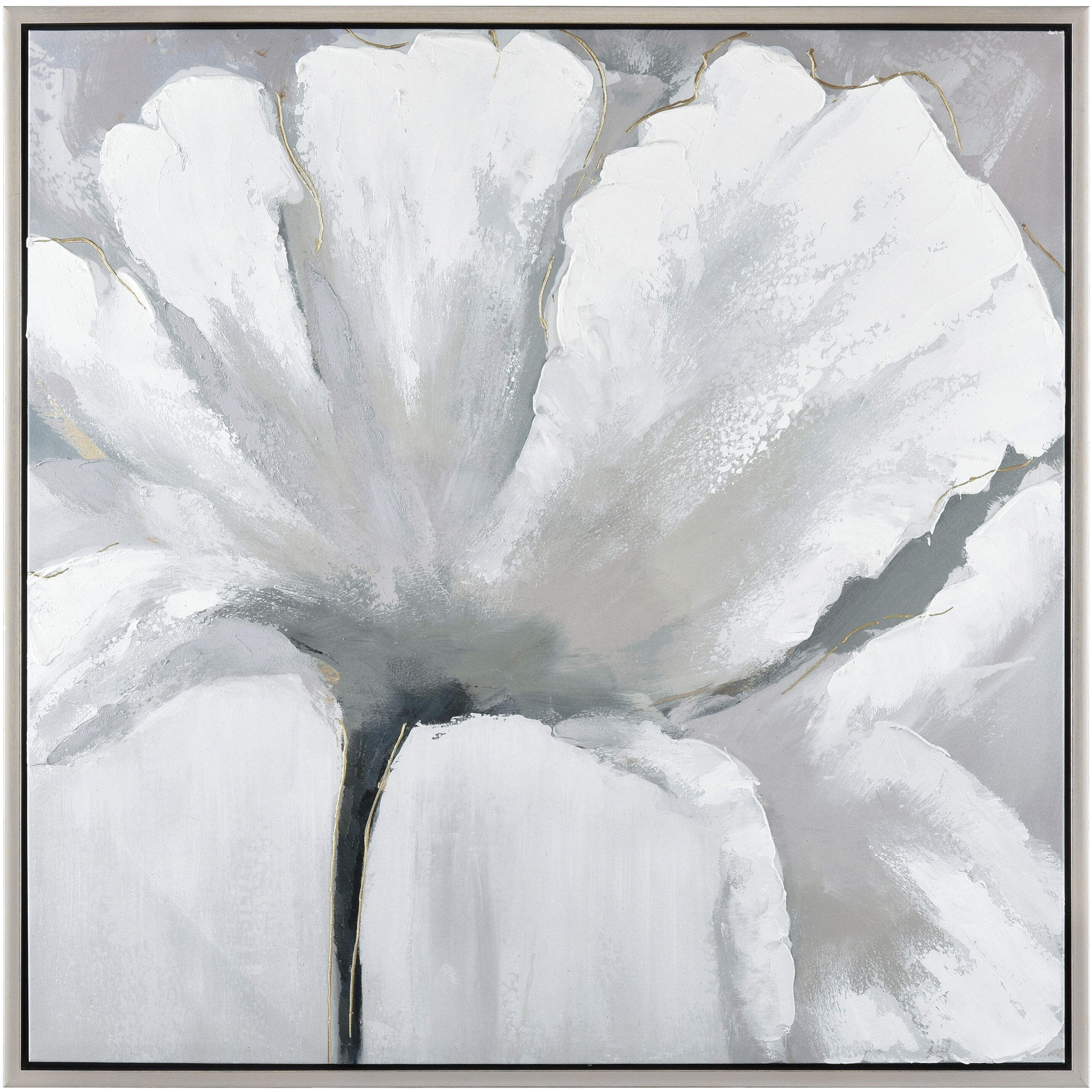Valerie Blooms Off White Framed Wall Art