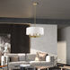 Cresthaven 4 Light 24 inch Antique Brass Pendant Chandelier Ceiling Light