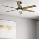 Gravity 60 inch Noble Bronze with Golden Maple Blades Ceiling Fan
