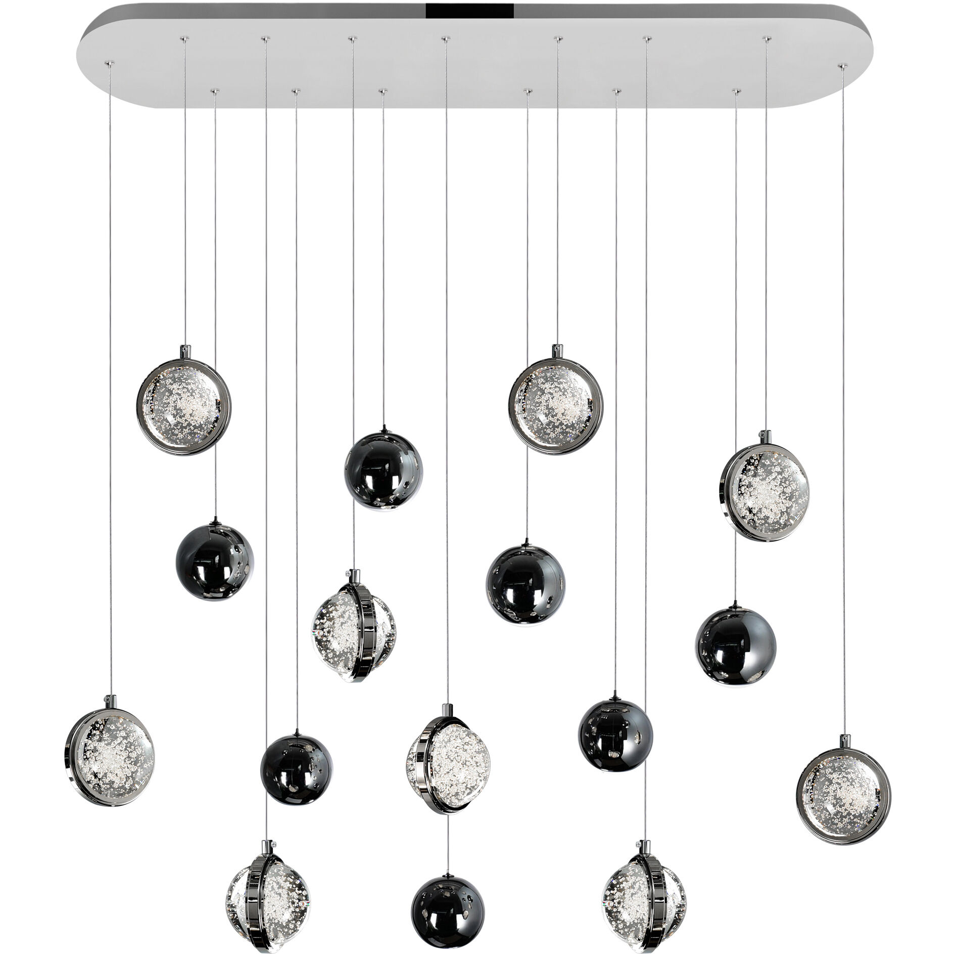 Salvador LED 10 inch Polished Nickel Chandelier Ceiling Light
