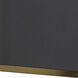 Lux Bi Wall Sconce Wall Light in Black