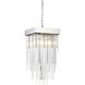 Waterfall 4 Light 12 inch Polished Nickel Pendant Ceiling Light