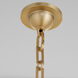 Karnes 12 Light 36 inch Aged Brass Pendant Ceiling Light
