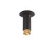 Exhaust Surface LED 2.36 inch Graphite / Brass Flush Mount Ceiling Light