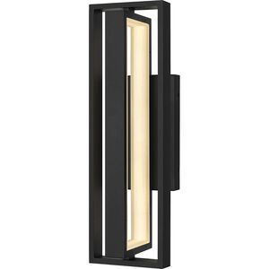 In & Out LED 18.5 inch Sand Black Outdoor Wall Sconce