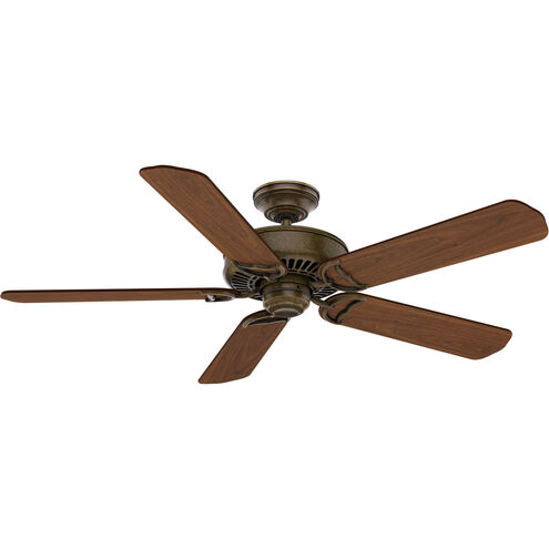 Panama 54 inch Aged Bronze with Walnut, Burnt Walnut Blades Ceiling Fan