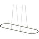 Luna LED 61.5 inch Satin Black Pendant Ceiling Light in 3000K