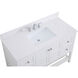 Theo 48 X 22 X 34 inch White Vanity Sink Set