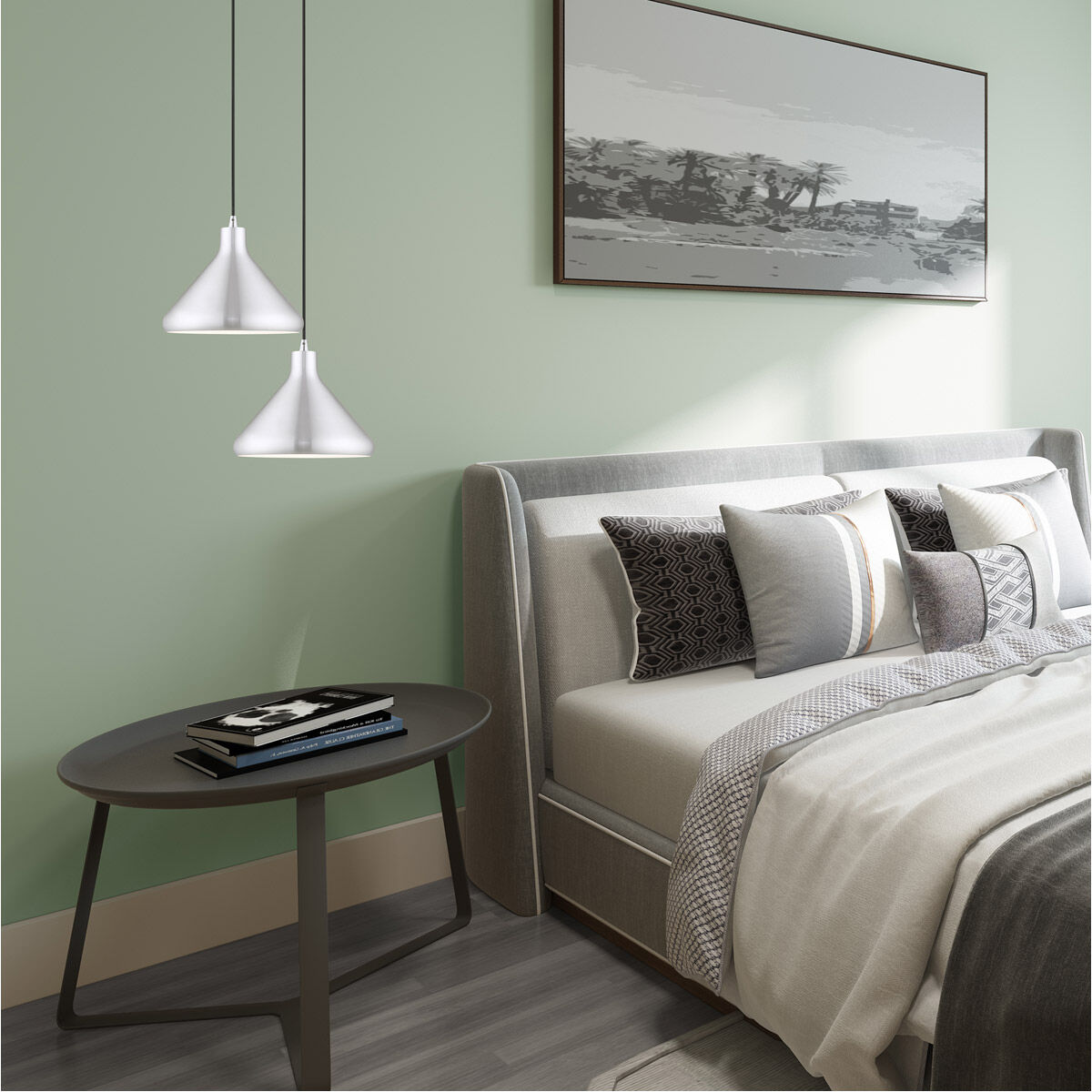 Allison 1 Light 11 inch Brushed Aluminum Mini Pendant Ceiling Light