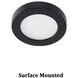 LED Button Light 24 LED 3 inch Brushed Nickel Puck Light in 3000K