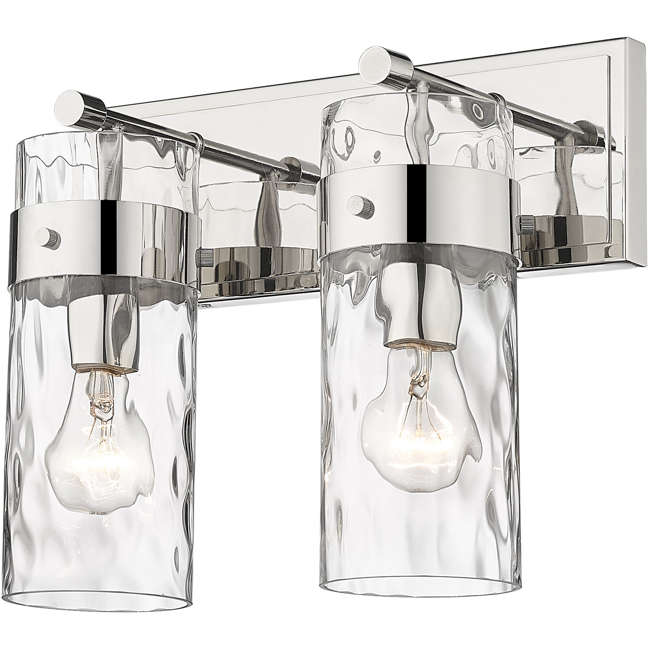 Fontaine 2 Light 14 inch Polished Nickel Vanity Wall Light