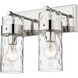 Fontaine 2 Light 14 inch Polished Nickel Vanity Wall Light
