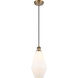 Ballston Cindyrella 1 Light 7 inch Brushed Brass Mini Pendant Ceiling Light