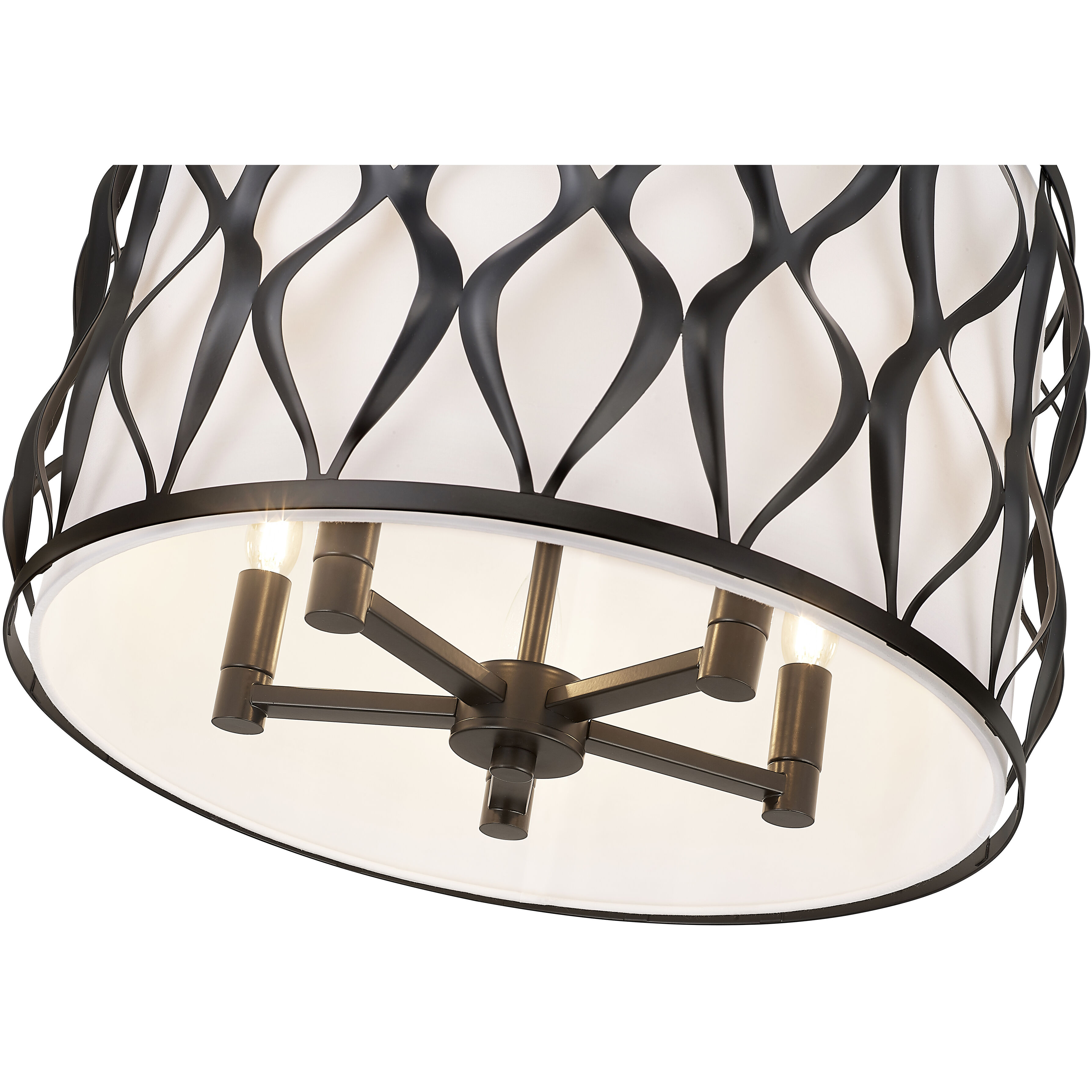 Harden 5 Light 18.25 inch Matte Black Pendant Ceiling Light