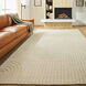 Kirti 114 X 79 inch White/Ivory Rug in 6 x 9