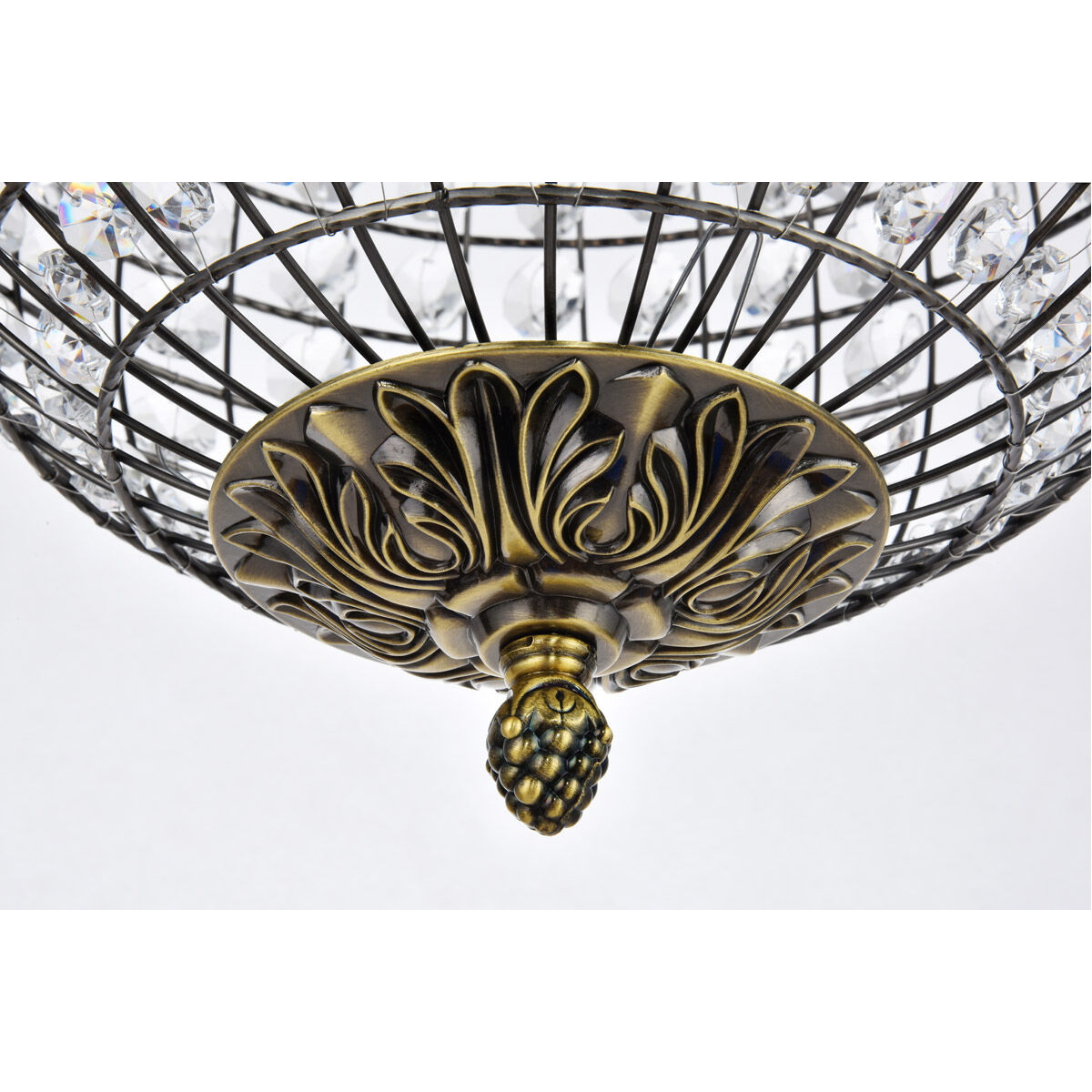 Earlene 1 Light 12 inch Antique Bronze and Clear Pendant Ceiling Light