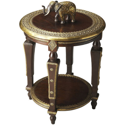 Ranthore Round Brass 24 X 20 inch Artifacts Accent Table