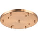 Leo 18 inch Aged Gold Brass Multi Ceiling Canopy Ceiling Light