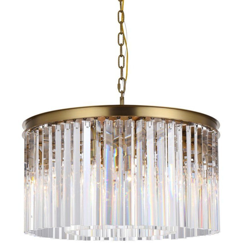 Sydney 8 Light 26 inch Satin Gold Chandelier Ceiling Light