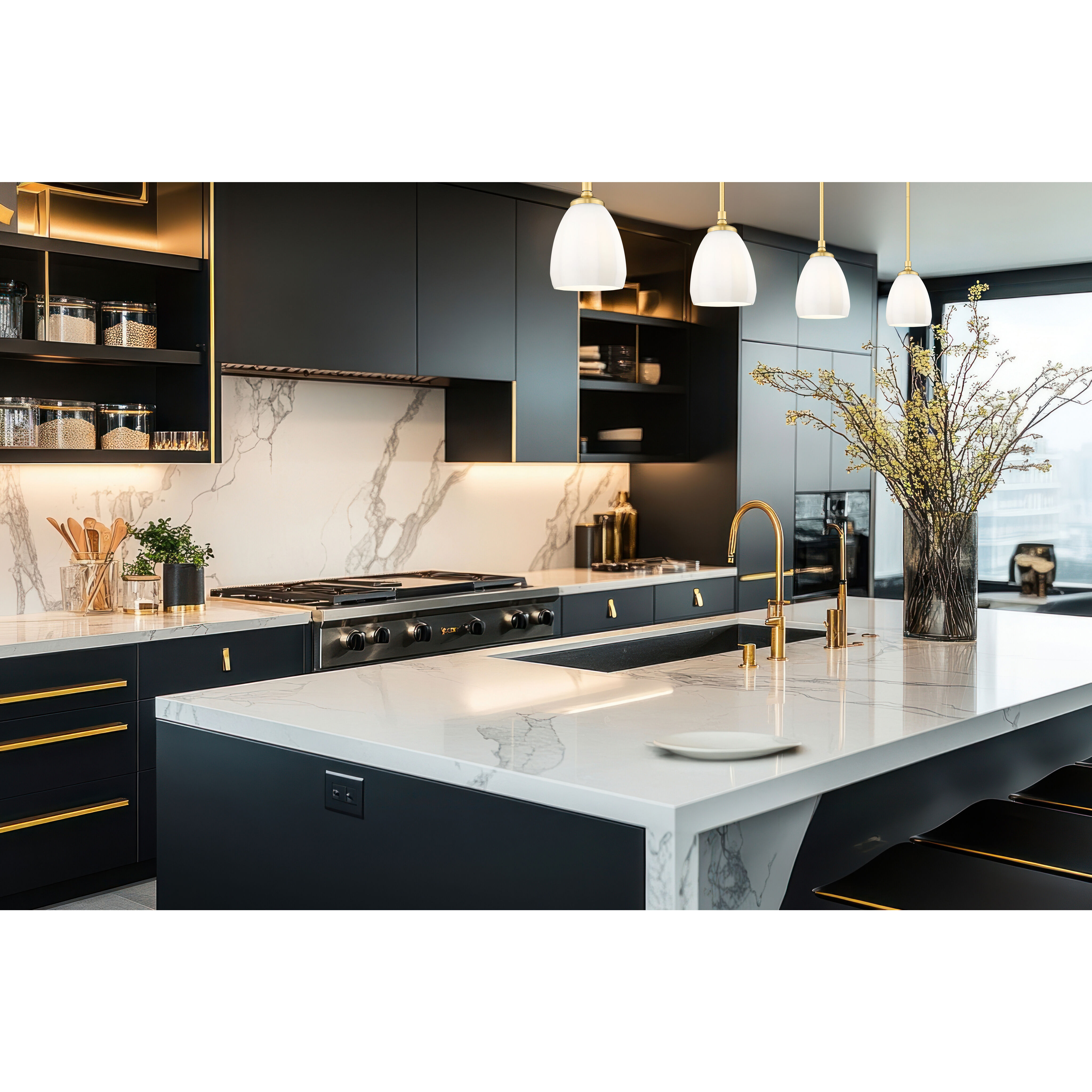 Oren 1 Light 5.5 inch Modern Gold Pendant Ceiling Light