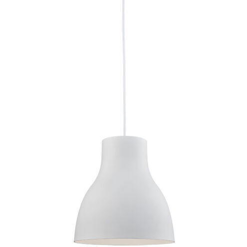 Cradle 1 Light 13 inch White Pendant Ceiling Light