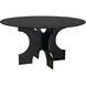 Element 59 X 59 inch Matte Black Dining Table