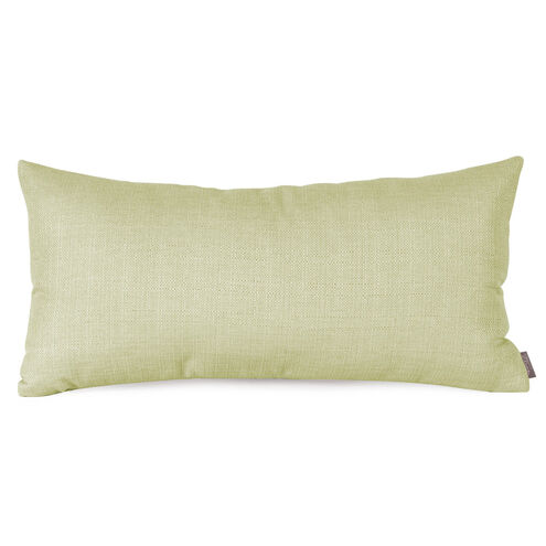 Kidney 22 inch Sterling Willow Pillow, with Down Insert
