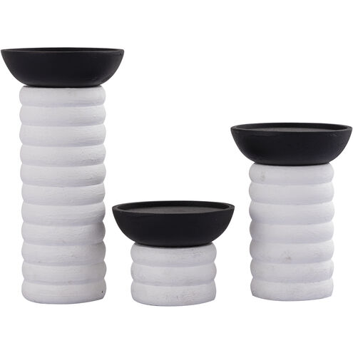 Stack 10 X 5 inch Pillar Candleholder, Set of 3