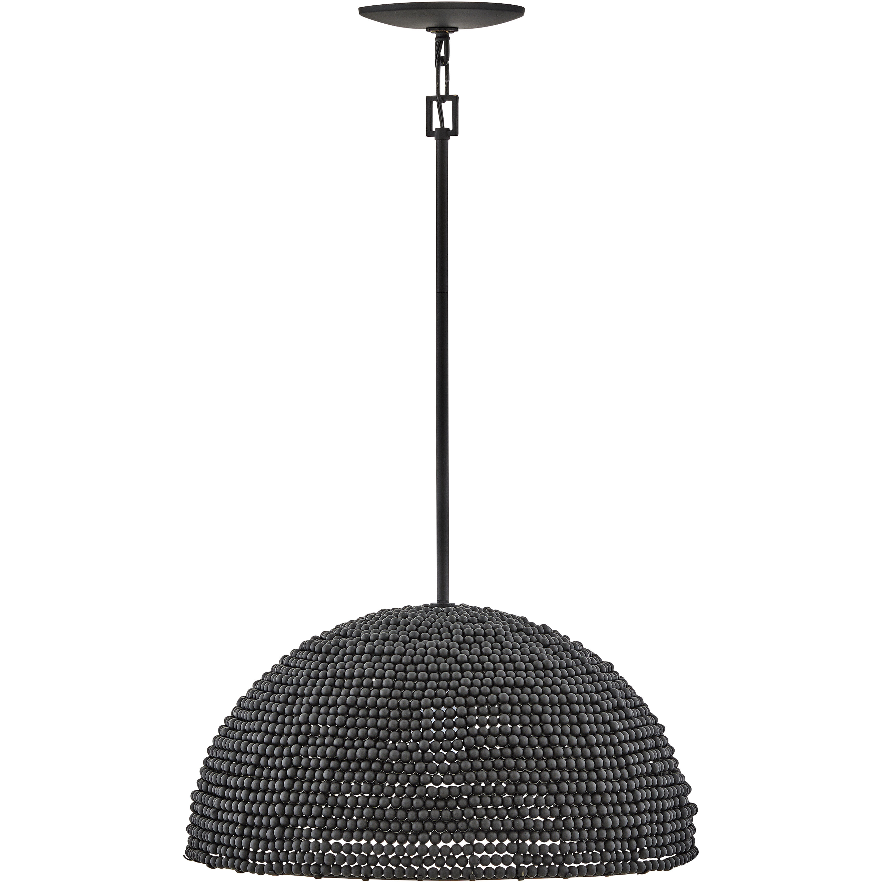 Dalia 1 Light 20 inch Black Pendant Ceiling Light, Pendant