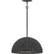 Dalia 1 Light 20 inch Black Pendant Ceiling Light, Pendant