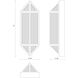 Cairo 2 Light 15 inch Black Outdoor Wall Light
