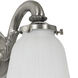 Traditional Brass 1 Light 5 inch Pewter Bath Sconce Wall Light