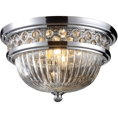 Solita 2 Light 13 inch Polished Chrome Flush Mount Ceiling Light