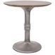 Distressed Farm House Brown/Silver Bistro Table