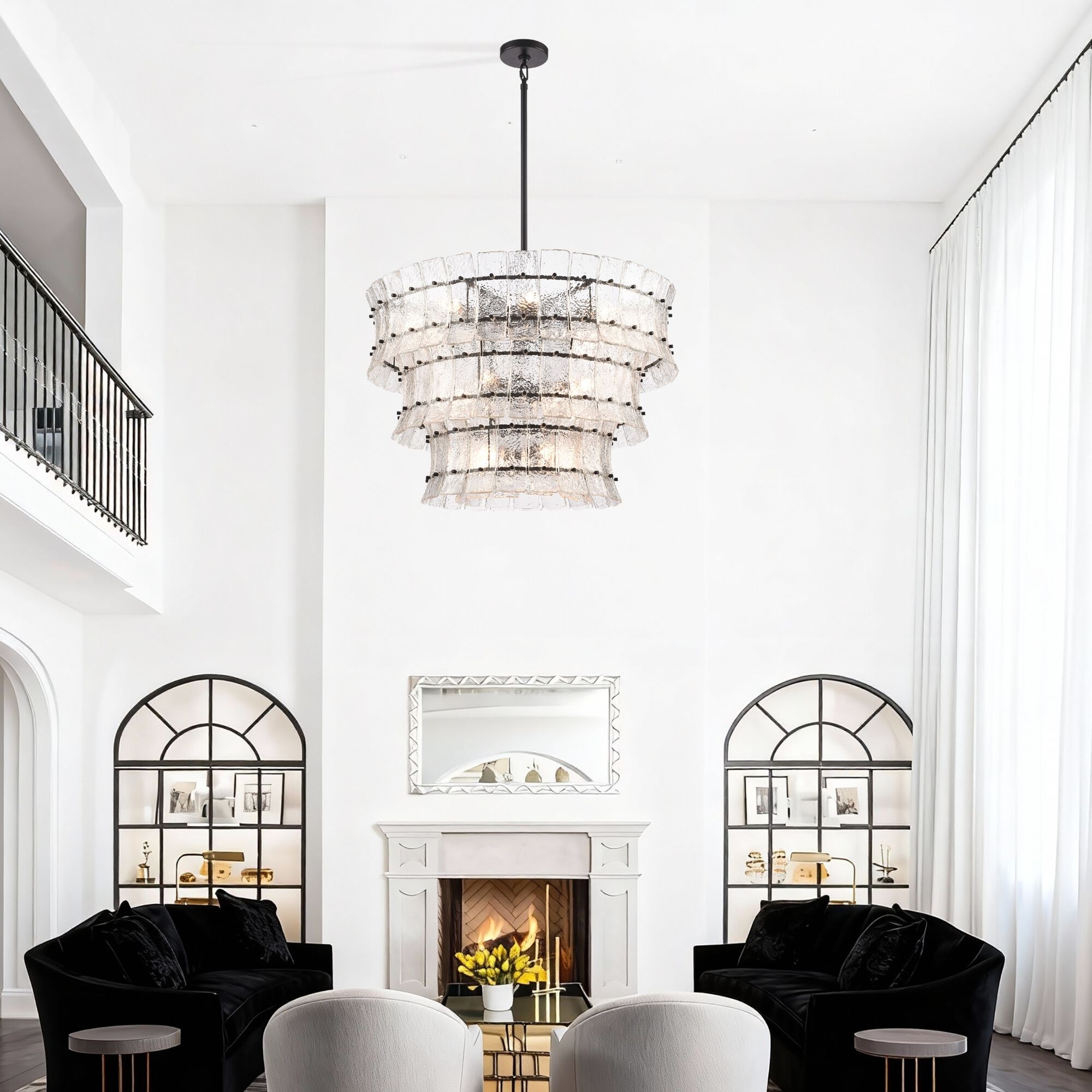 Sophie 16 Light 35.5 inch Matte Black Pendant Ceiling Light