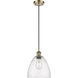 Ballston Dome 1 Light 9 inch Antique Brass Mini Pendant Ceiling Light