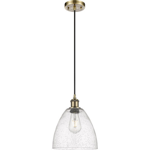 Ballston Dome 1 Light 9 inch Antique Brass Mini Pendant Ceiling Light