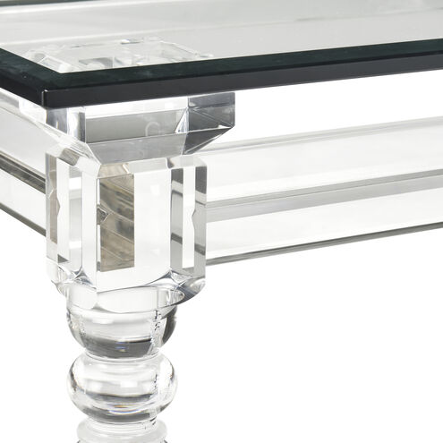 Jacobs 45 X 28 inch Clear Coffee Table, Rectangular