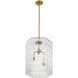 Reddick 3 Light 16 inch Warm Brass Pendant Ceiling Light