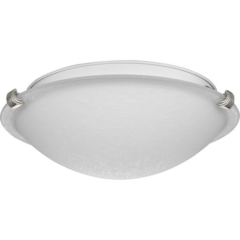 Linen Dome 2 Light 12 inch Brushed Nickel Flush Mount Ceiling Light