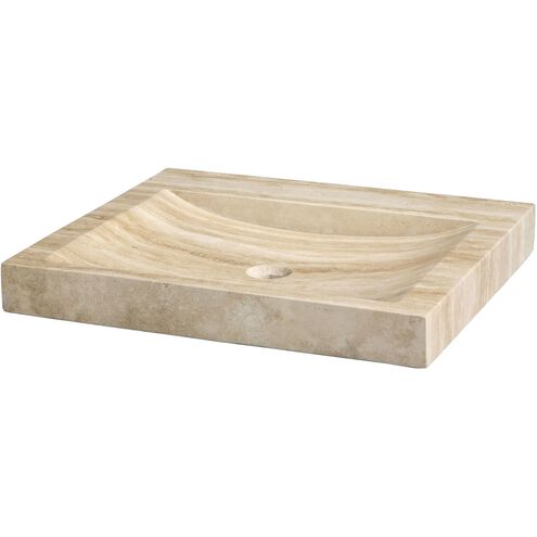 Stone 24.13 X 21.63 X 3 inch Beige Vanity Top