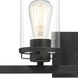 Jedrek 4 Light 33.75 inch Black Bath Light Wall Light