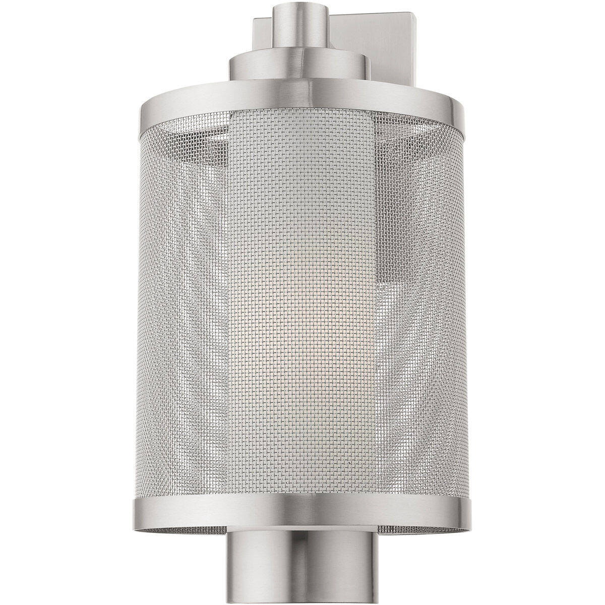 Nottingham 1 Light 17 inch Brushed Nickel Outdoor Wall Lantern