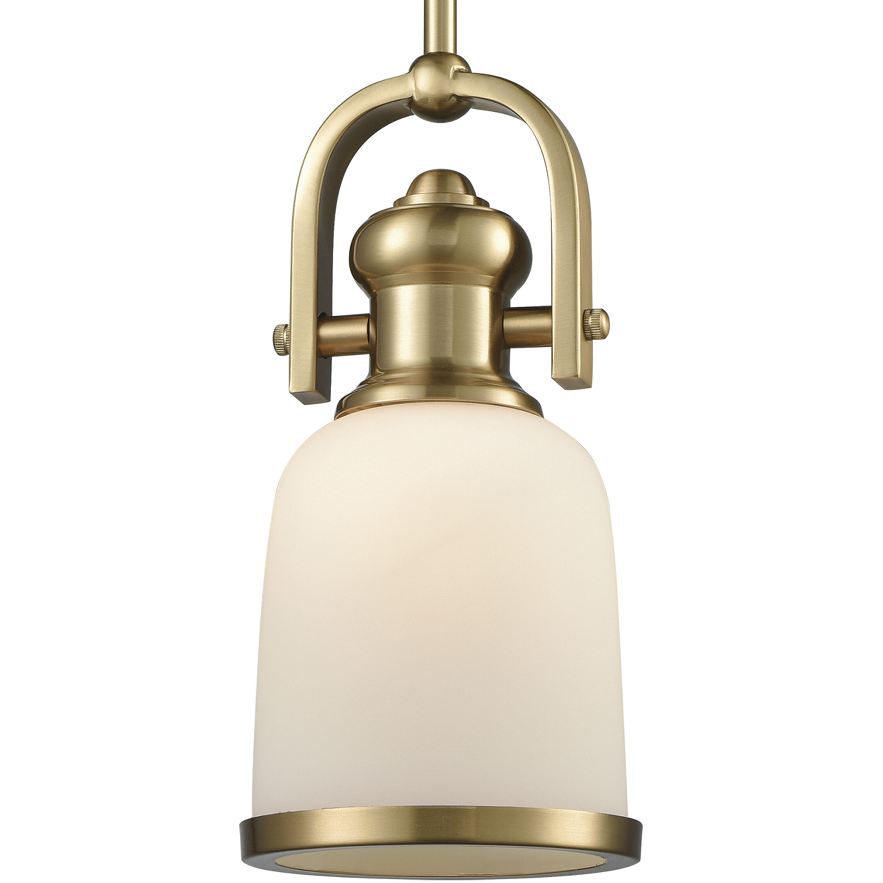 Brooksdale 1 Light 5 inch Satin Brass Mini Pendant Ceiling Light