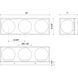 Alora Mood Amelia 3 Light Black Outdoor Wall Light