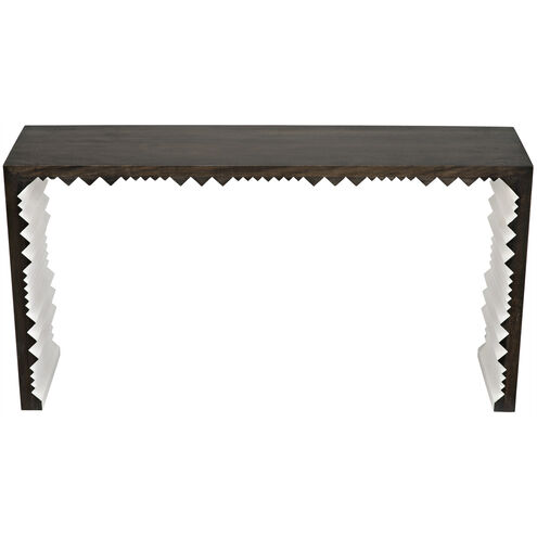 Nelson 60 X 14 inch Ebony Walnut and White Console in Ebony with White